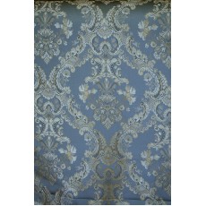 Jacquard Damask, Color Sky, Fabric sold By the Yards, 58 